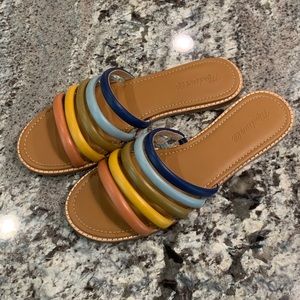 Madewell Rainbow Sandals- Size 10